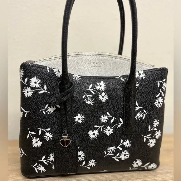 Kate Spade Black and White Floral Crossbody - Picture 6 of 16